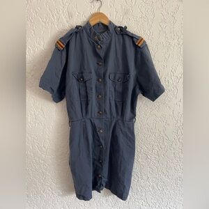 Ralph Lauren Country® RARE 90s Military Cadet Naval Dress - Blue - 14